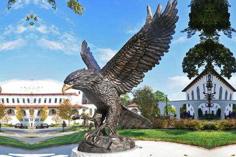 Декоративная статуэтка орла в искусстве из бронзы в школе искусств