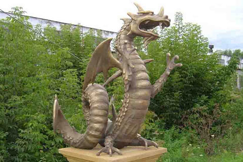 Эксклюзивная скульптура дракона из бронзы известных людей искусство