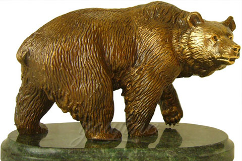 интересная статуэтка из бронзы медведь как вид искусства