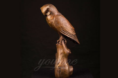Заказать скульптуру совы из бронзы в скульптуре для декора
