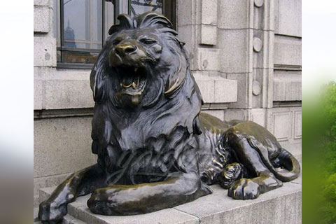 Садовые скульптуры львы из бронзы из китая