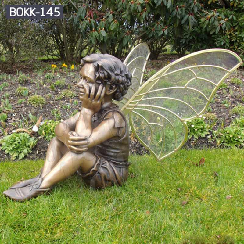 Ручная работа красивая бронзовая статуэтка маленького ангела в продаже BOKK-145