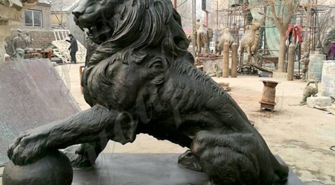Лев скульптура царь зверей бронз покупать