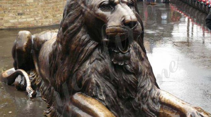 Лев скульптуры животных под бронзу садовые скульптуры