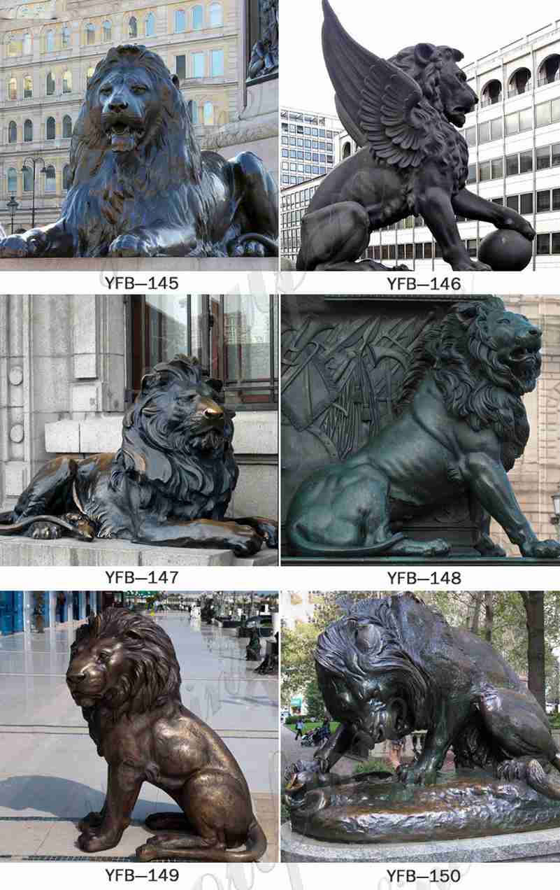 скульптуры животных под бронзу