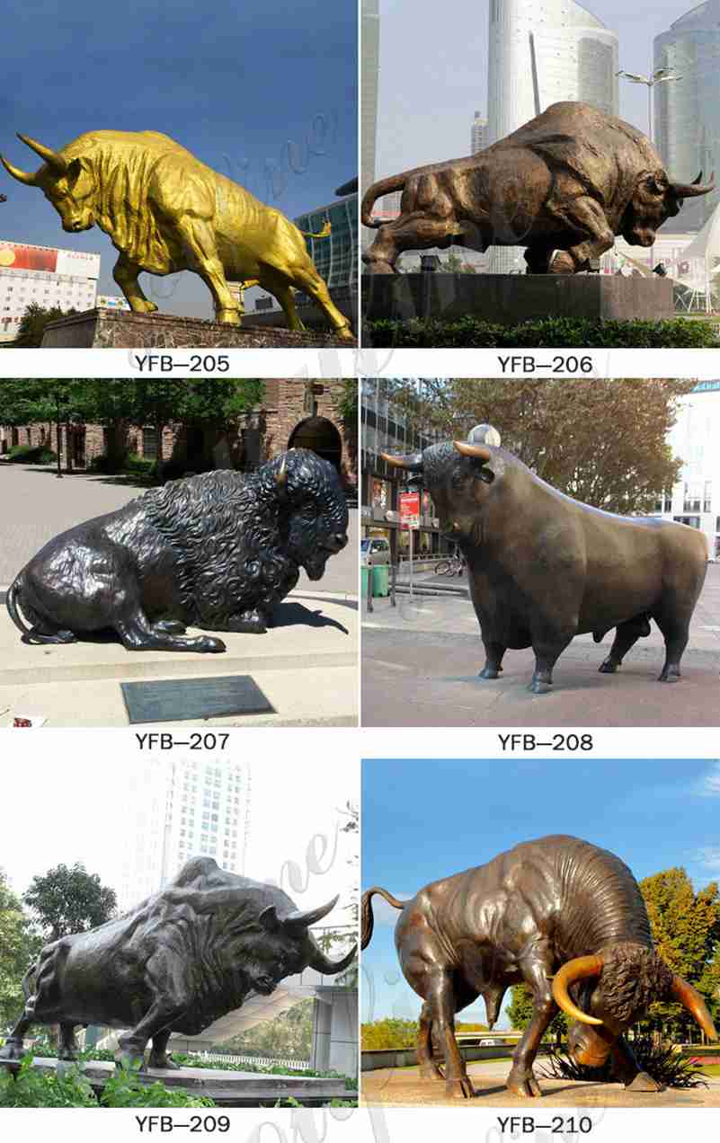 Атакующий бык статуя на продажу