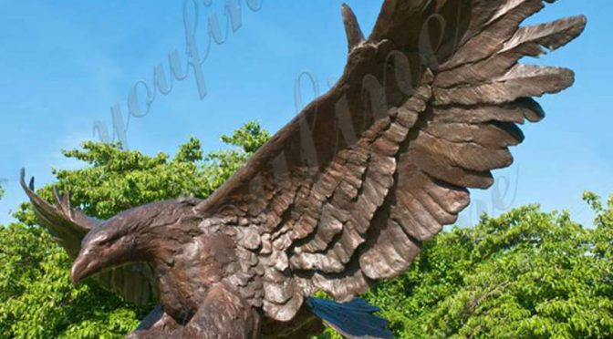 Высокое качество открытый большой бронзовый орел статуя для продажи