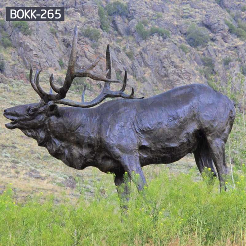 Дешевая Цена В Натуральную Величину Бронзовый Лось Открытый Статуя Поставщики BOKK-265
