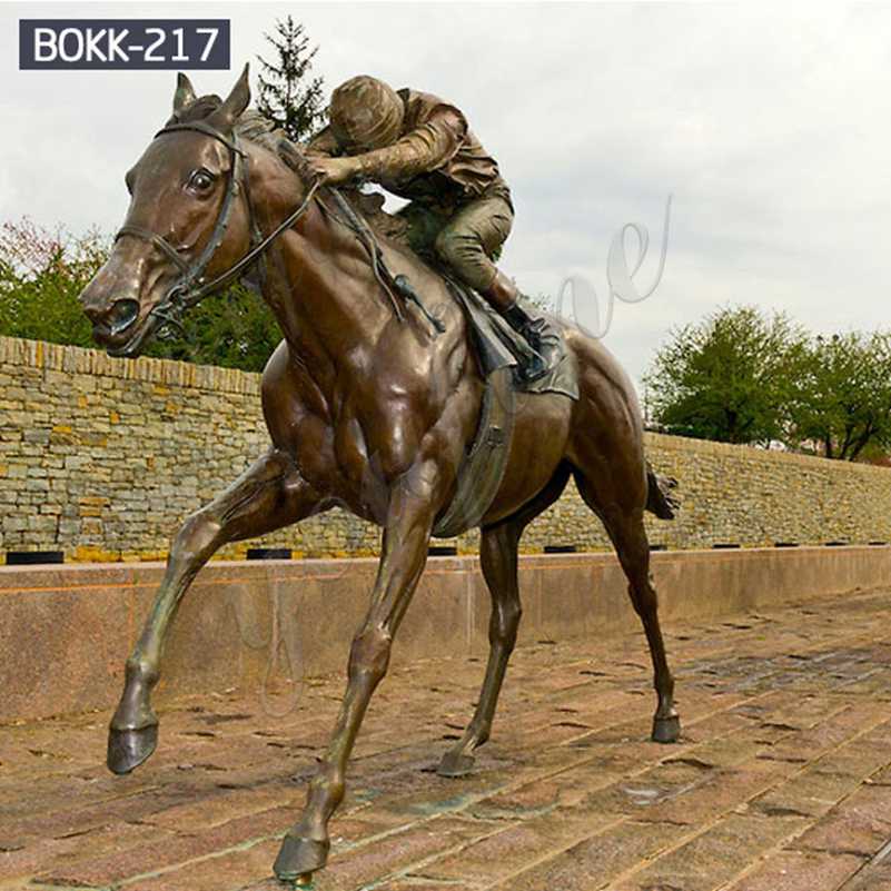 Купить бронзовую статую коня и Рыцаря в натуральную величину с завода BOKK-217