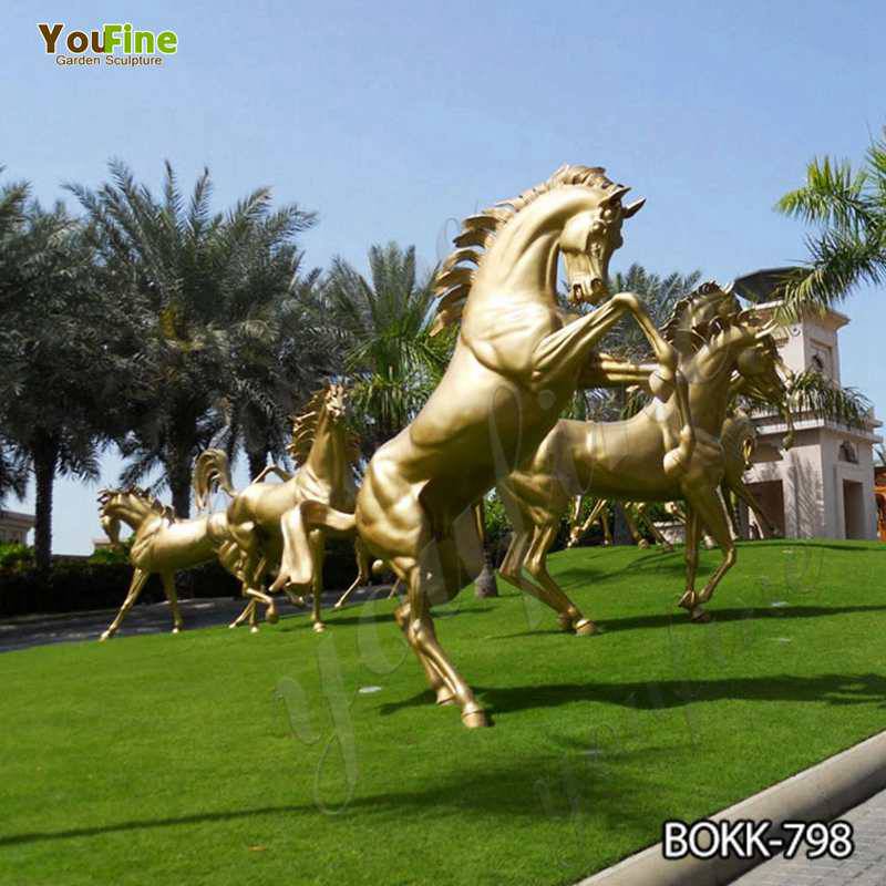 Цена завода размер жизни бронза конкурная лошадь скульптура на продажу BOKK-798