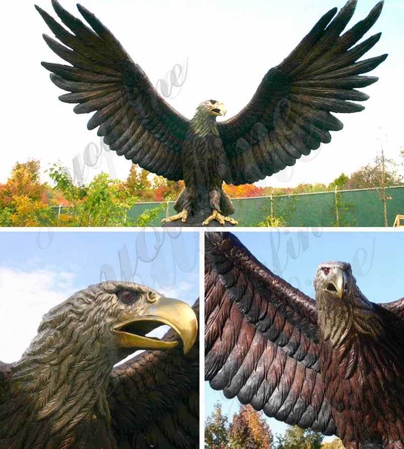 бронзовая статуя белоголового орла