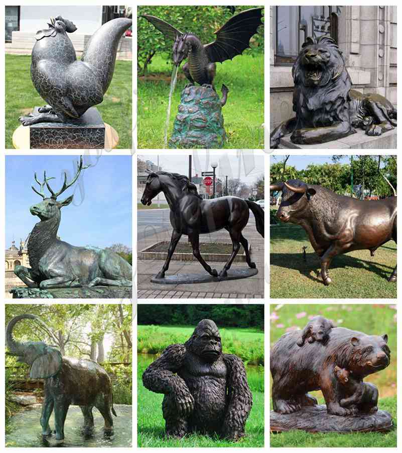 бронзовые скульптуры дикой природы