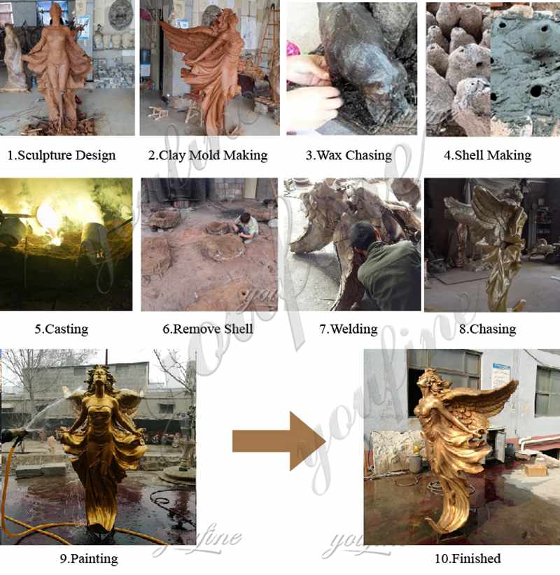 изготовленные на заказ бронзовые статуи