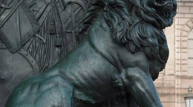 Большая античная бронзовая статуя льва для переднего крыльца поставщики