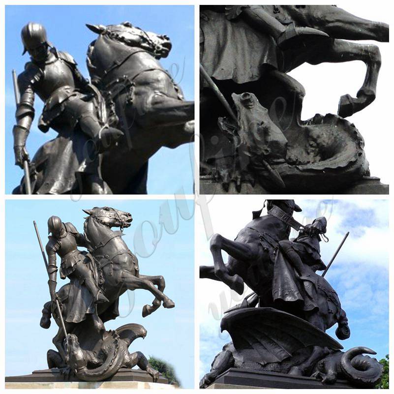 Китайцы поставляют знаменитые бронзовые статуи Святого Георгия и дракона