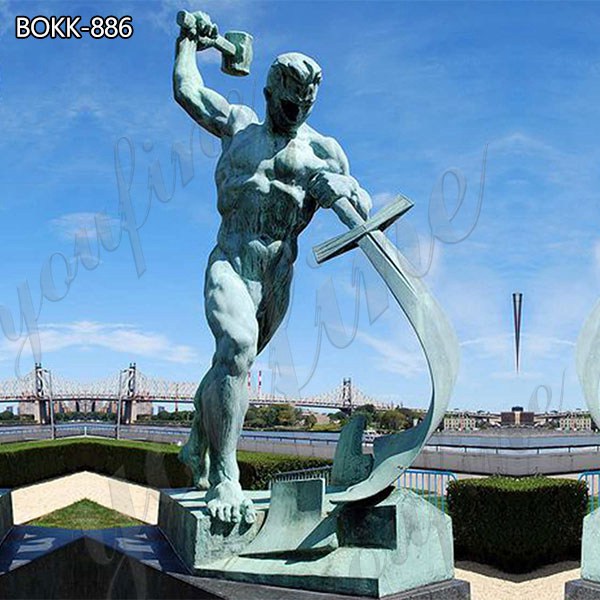 Знаменитые мечи на орала бронзовая скульптура для продажи