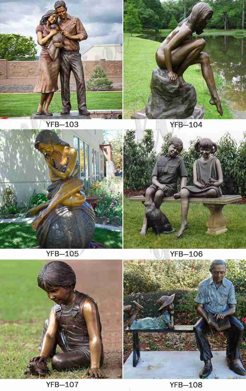 изготовленные на заказ бронзовые статуи в натуральную величину