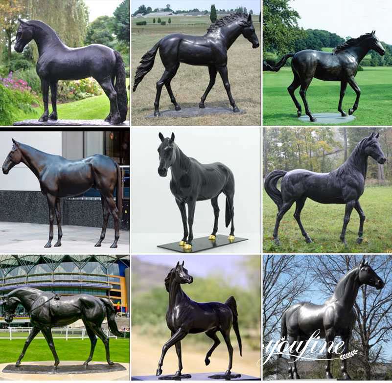 бронзовые статуи лошадей на продажу
