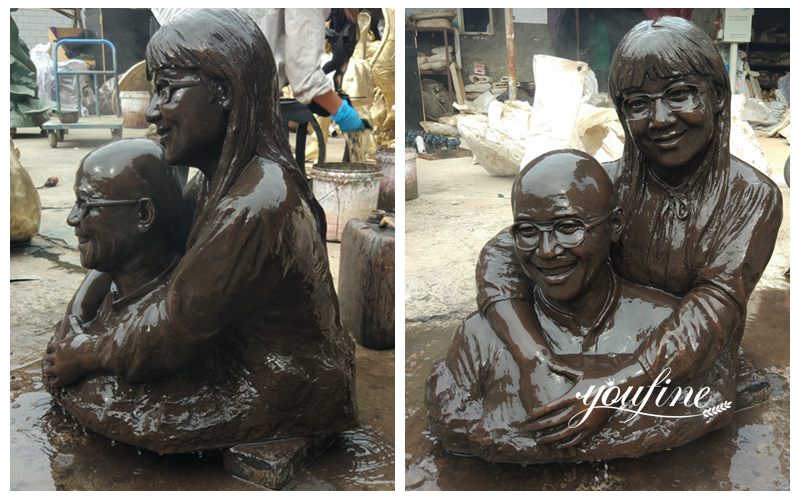 Monumental Customized Bronze Custom Bust for Families or Park